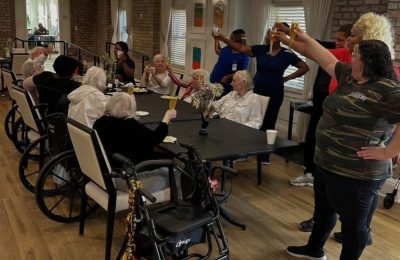 Christmas time for seniors at The Suites at Algiers Point